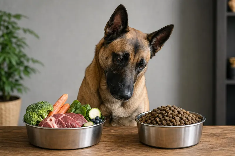 Alimentation naturelle vs croquettes : le grand comparatif