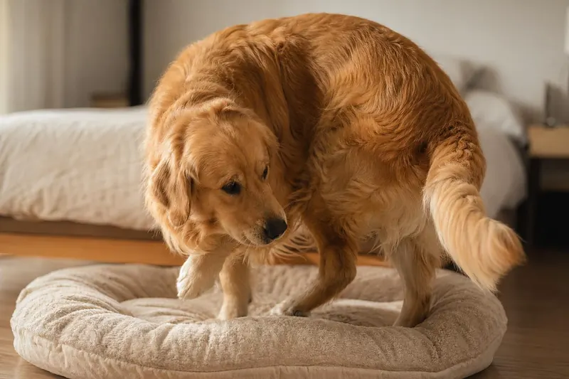 Pourquoi votre chien tourne-t-il en rond avant de se coucher ?
