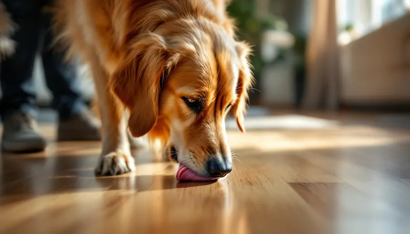 Votre chien lèche le sol ? 4 maladies graves que vous ignorez